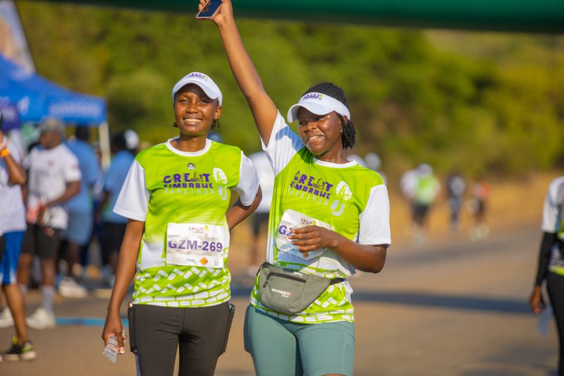 Runners Celebrating