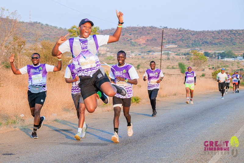 Runners Celebrating